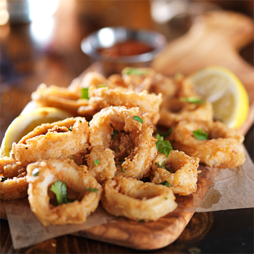 酥炸魷魚圈