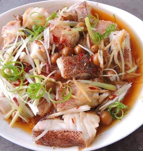 野生紅石斑魚片