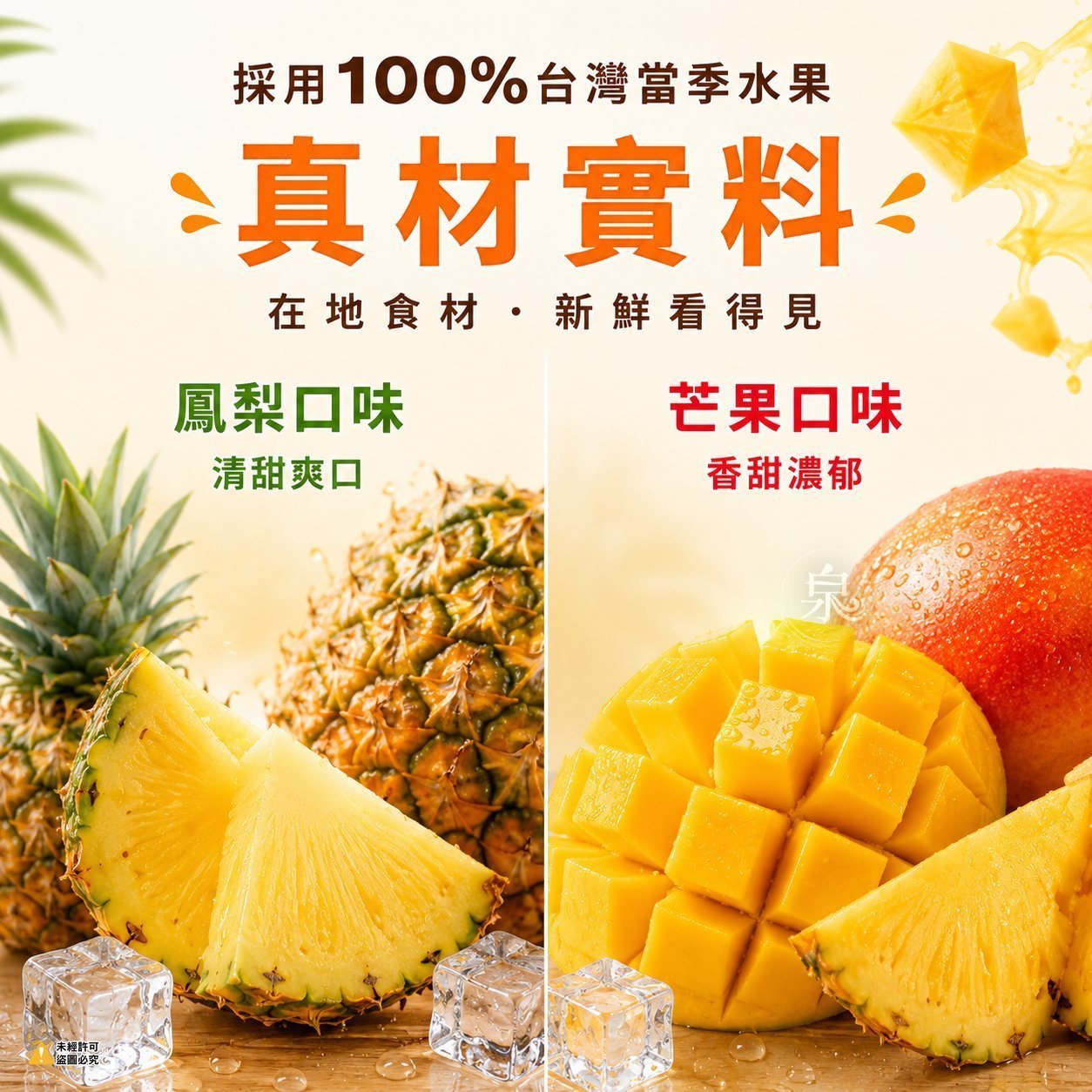 【奇美】100%純天然水果冰棒
